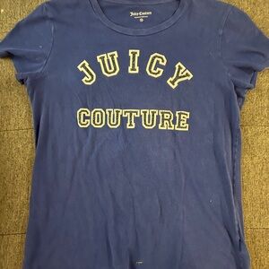 Juicy Couture Tee in Blue and White